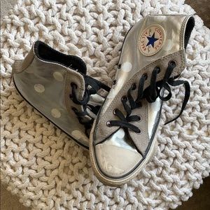 Chuck Taylor high tops(silver)